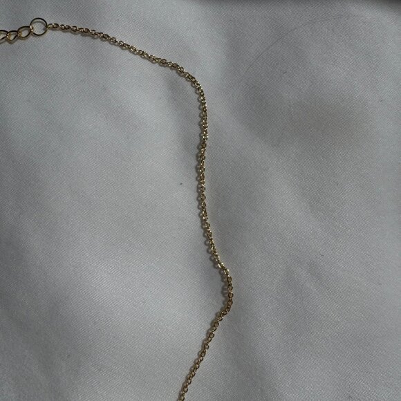 NWOT MonogramHub Script Name Necklace "Ashley" 14k Gold Plated, 18" Link Chain - Picture 9 of 16